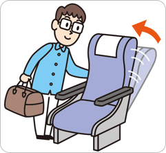 リクライニングシートの注意