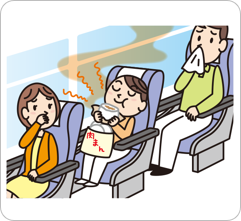 車内やバス停での飲食はご遠慮ください